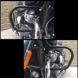 Defensa Super Meteor 650 Octagono/ Mariposa Color Negro Mate $ 400.000